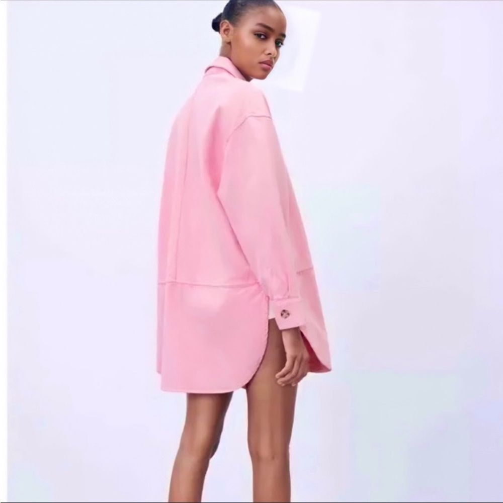 Pink Zara button down